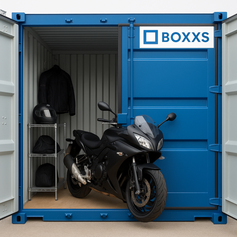 Winter Motorcycle Storage at BOXXS Self Store, Linlithgow