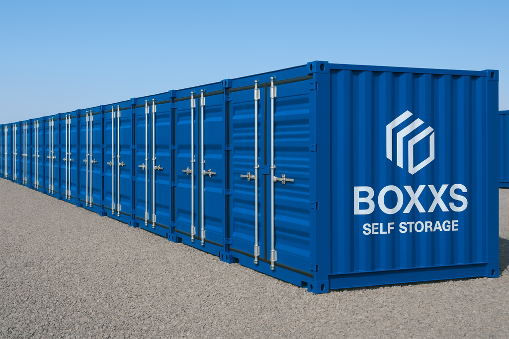 Drive-up self storage containers in Linlithgow West Lothian